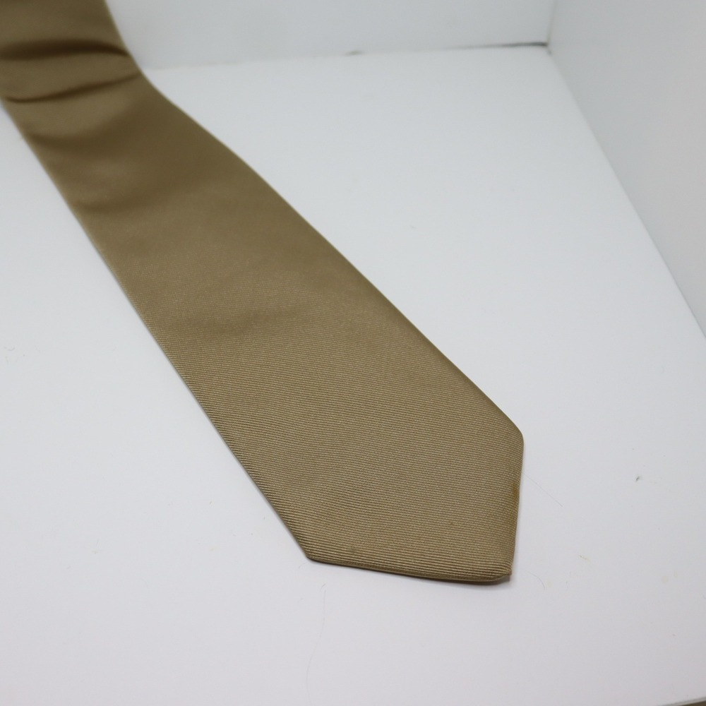Walter Pye's Necktie OS Gold‎ Mens Silk Solid Business Formal